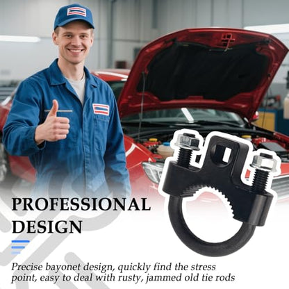 Inner Tie Rod Removal Tool with 3/8" Drive Ports,Anti-Slip Inner Tie Rod Tool with U-Shaped Tooth Structure for Quick Dismantling & Installation,Heavy-Duty Ties Rods End Removal Tools