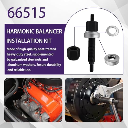 66515 LS Harmonic Balancer Installation Tool Kit for Chevy SBC BBC Engines– Effortless and Secure Crank Installation