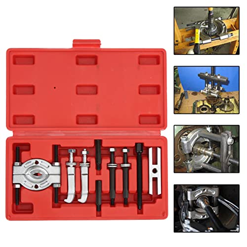 9Pcs Bearing Separator Puller Set, Portable Bearing Disassembly Tool Kit, Metal Bearing Separator Tool, Easily and Efficiently Disassemble Bearings