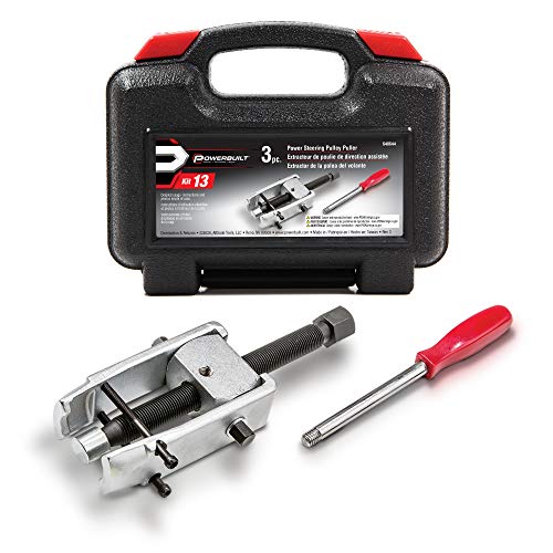 Powerbuilt Power Steering Pulley Remover Tool Set, Jaws Lock for Easy Removal, Storage Case - 648644 - style: 3 Piece