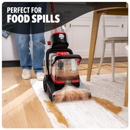Dirt Devil Full Size Carpet Cleaner Machine for Carpet and Upholstery, Deep Cleaning Carpet Shampooer Machine with Two Cleaning Modes, Pair with Dirt Devil Carpet Cleaner Solution - style: Carpet Washer