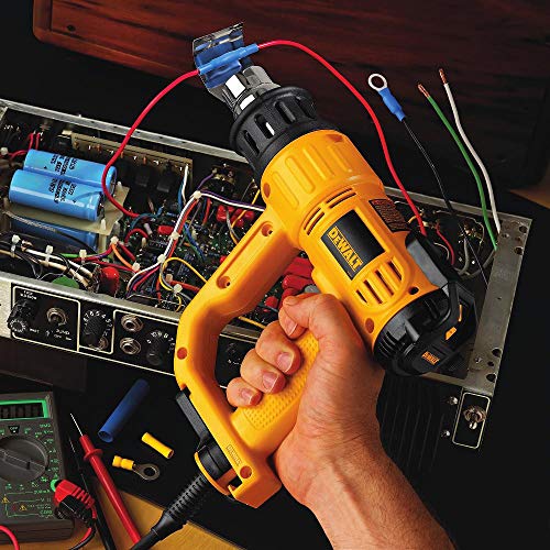 DEWALT Classic Heat Gun with LCD Display & Hard Case/Accessory Kit (D26960K), Yellow