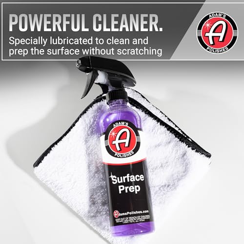 Adam's Polishes Surface Prep (16oz) - A Surface Cleanser Spray for Auto Paint Prep to Apply Any Ceramic Coating, Car Wax, or Spray Sealant | Use After Clay Bar, Car Wash & Orbital Polisher Treatment - size: 16 fl. oz