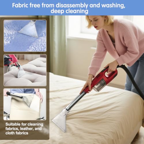 Universal Clear Vacuum Extraction Accessory Compatible with All Shop Vac | come with 1-7/8", 1-1/4" Adapters Wet Dry Vacuum Cleaner Attachments for Upholstery Carpet Cleaning Car Detailing - size: Large