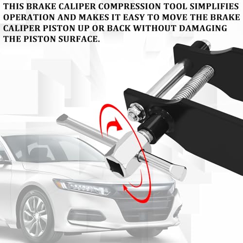 Brake Pad Spreader Tool Brake Caliper Hangers Caliper Compression Tool Heavy Duty Disc Brake Caliper Piston Pad Installation Spreader Tool for Car Truck SUV Motorcycle Universal Accessories