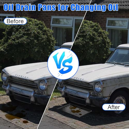 3 Pack Extra Large Oil Drip Pan, 35.4 x 24 x 1.6 in Oil Change Drain Pan, Plastic Oil Drip Tray for Under Car, Oil Catch Pan Tray for Garage, Fridges, Washing Machines, Cat Litter Box Bottom - size: 3 Pack