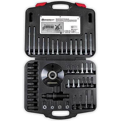 Powerbuilt Harmonic Balancer Puller Set, Remove and Install, Balancers on Car Vehicles and Light Trucks, Thread Adapters - 648994 - style: 46 Piece
