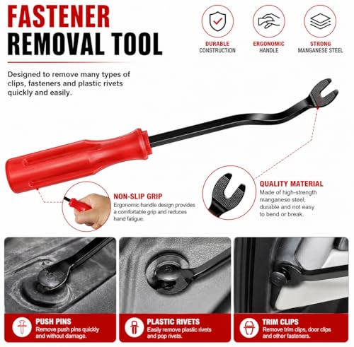 11-Piece Automotive Hook and Pick Set – Precision Pick Tool Kit with Magnetic Pickup Tool, Trim Remover & Storage Pouch for O-Rings, Seals, Hoses, Clips and Auto Repair