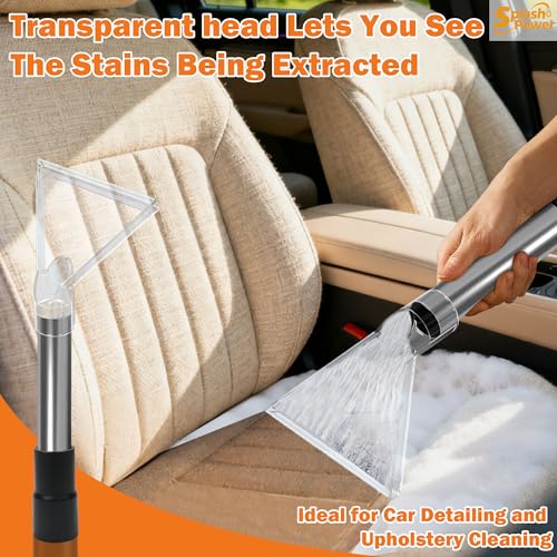 Shop Vac Extractor Attachment Kit with 2-1/2", 1-7/8" & 1-1/4" Adapters, Universal Wet Dry Vacuum Attachment for Carpet Cleaning, Upholstery, Auto Detailing & Spot Cleaning (Small+ Large) - size: Small + Large