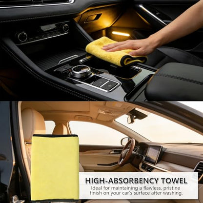 8PCS Car Wheel Brush kit,Wheel Cleaner Brush, Microfiber Cleaning Cloth,Soft Bristle Rim Brush,Tire Polishing Application Pad,Drying Towel.Tire Cleaning Brush Kit for Trucks, Cars, RVs - size: 8PCS