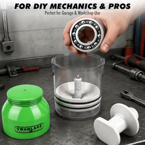 SWANLAKE GARDEN TOOLS Premium Bearing Packer Kit, Portable Handy Wheel Bearing Packer Tool, Effortlessly Flushes Old Grease and Repacks Wheel Bearings