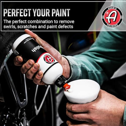 Adam's Polishes Swirl Killer 12mm Polisher - Orbital Polishing Paint Correcting Buffer Tool - Car Scratch Remover - Use Post Car Wash Clay Bar & Pre Wax or Ceramic Coating - style: Basic Kit