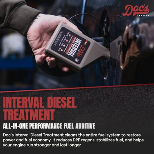 Doc's Diesel Oil Friction Treatment + Interval Diesel Treatment Kit – Engine Oil Additive & Injector Cleaner – Reduces Wear, Cleans Injectors, Improves MPG (16 oz + 12 oz) - size: Oil Friction Treatment + IDT
