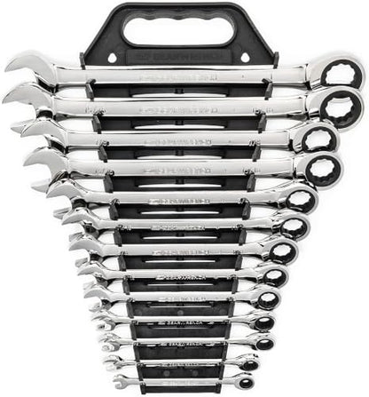 GEARWRENCH 13 Piece 12 Point Ratcheting Combination Wrench Set SAE | 9312 (Pack of 6) - size: One Size (Pack of 6), style: 13 Piece SAE