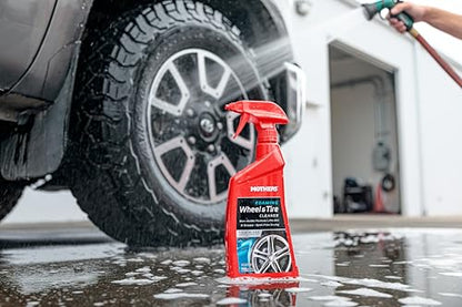 Mothers Foaming Wheel & Tire Cleaner, 24 oz. (05924) | Foaming Action Lifts Brake Dust & Grime, Safe for Factory-Coated Wheels, Restores, Cleans, Finishes Fast, Spot-Free Rinse - size: 24 Ounce (Pack of 1)