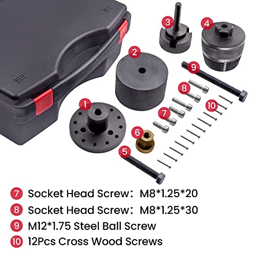 maXpeedingrods Front Crankshaft Seal Removal Kit | Crankshaft Oil Seal Remover and Installer Kit for N40 N42 N45 N46 N52 N53 N54 Engines