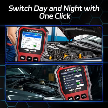 KONNWEI OBD2 Scanner Diagnostic Tool KW330, Check Engine Code Reader with Battery Voltage Test, Live Datastream, Freeze Frame, Car Scanner Diagnostic Tool for All OBDII Car Since 1996