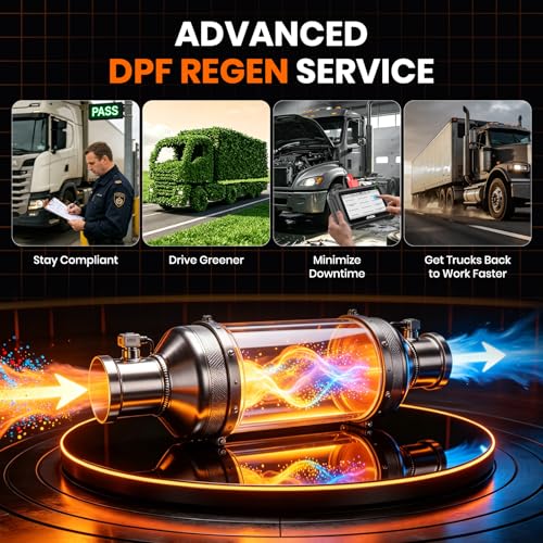 ANCEL V5HD PRO Heavy Duty Truck Scanner, Diesel Diagnostic Tool with DPF Regen & Bi-Directional Control, Full System Scan for Cummins Detroit Caterpillar Volvo Paccar, for Fleets & Truck Owners - style: V5HD PRO
