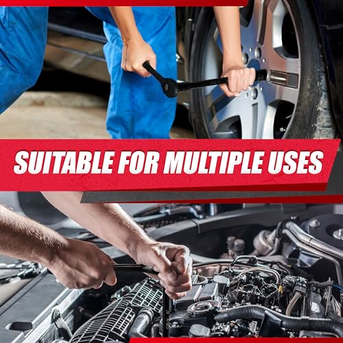 29pcs 1/2" Socket Set, Drive Deep Impact Socket Set, Including 3 ", 5", 10" Impact Extension Bar, Standard SAE (3/8 "- 1") and Metric (10mm-24mm), Cr-V Steel - size: 29 PCS (3/8"-1")
