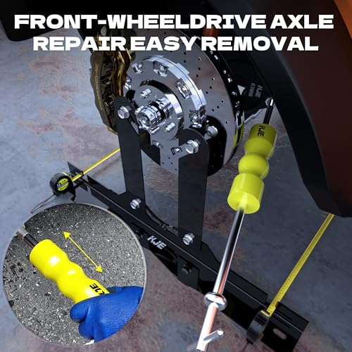 KJE CV Axle Removal Tool & Axle Puller Set – 4pc CV Joint Fork Kit with 50mm & 64mm Forks, Slide Hammer – CV Shaft Puller Tool for Ford Taurus, Mercury Sable, SVT Raptor, Lincoln Navigator
