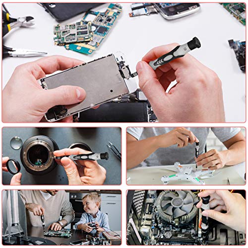 SHARDEN 122 in 1 Precision Screwdriver Set With CR-V Steel Bits(Grey) | Magnetic Repair Tool Kit with Case for Repair Computer, Phone, PC, Cellphone, Laptop, Game Console, Watch, Glasses etc - color: Grey
