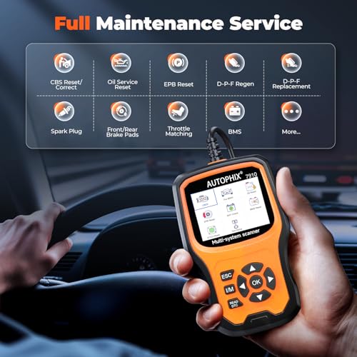 AUTOPHIX 7910P+ BMW OBD2 Scanner, BMW Battery Registration Tool | Full System Bmw Scanner with All Reset like EPB, CBS, SAS and DPF Reset, OBD2 Scanner for BMW, MINI and Rolls-Royce - color: 7910 for BMW