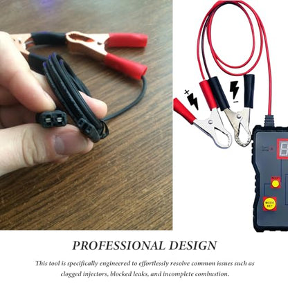 Car Fuel Injector Cleaner Tool Kit, Auto Gas Injector Nozzle DIY Cleaning Tool with Test Lead, 2 Size Fuel Injectors Nozzle Adapter Flush Cleaner for Car SUV Truck RV