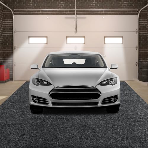 MABOZOO Garage Floor Mat 8.8 x22 Ft, Extra Large Garage Carpet Rug, Reusable Absorbent Oil Spill Mat, Washable Parking Flooring Rug for Under Car, Protects from Spills, Drips and Stains - size: 8'10''x22'