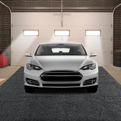MABOZOO Garage Floor Mat 18x7.7 Ft, Extra Large Garage Carpet Rug, Reusable Absorbent Oil Spill Mat, Washable Parking Flooring Rug for Under Car, Protects from Spills, Drips and Stains - size: 7'9''x18'