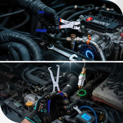3-Pcs Fuel Line Disconnect & Clic-R Hose Clamp Plier Set - color: 3pcs Set-2