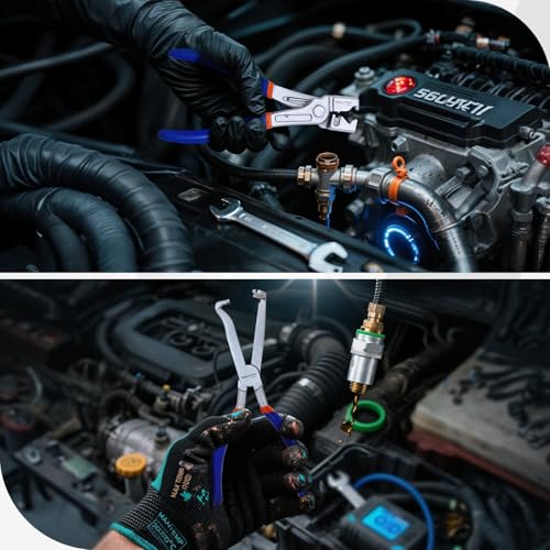 3-Pcs Fuel Line Disconnect & Clic-R Hose Clamp Plier Set - color: 3pcs Set-2