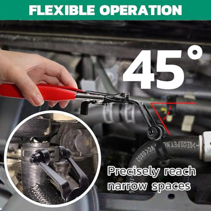 OURU Spring Band Hose Clamps Assortment Kit with Pliers, 365Pcs, 6-25mm | Constant Tension Hose Clamps, For Fuel Lines, Silicone, Vacuum Hoses, Low-Pressure Air Clips - size: 365PCS (6-25mm)+ Plier