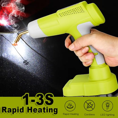 Choerinton Plastic Welder Compatible with Ryobi 18V Battery, with 600PCS Staples, Pure Copper Transformer, Rapid Heating, Plastic Welding Kit for Car Bumper, Dashboard & Repair(No Battery) - color: For Ryobi Battery
