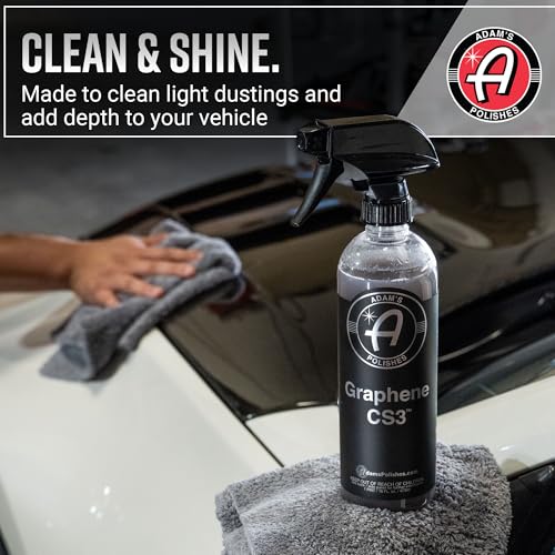 Adam’s Graphene CS3 Gallon - 3-in-1 Graphene Waterless Wash, Ceramic Detail Spray & Spray Coating, High Gloss, Streak-Free Shine & 90-Day Protection for Cars, RVs, Boats & Motorcycles - size: 128 Fl Oz (Pack of 1)
