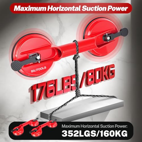 BILITOOLS Glass Suction Cups+Windshield Removal Tool Kit Combo