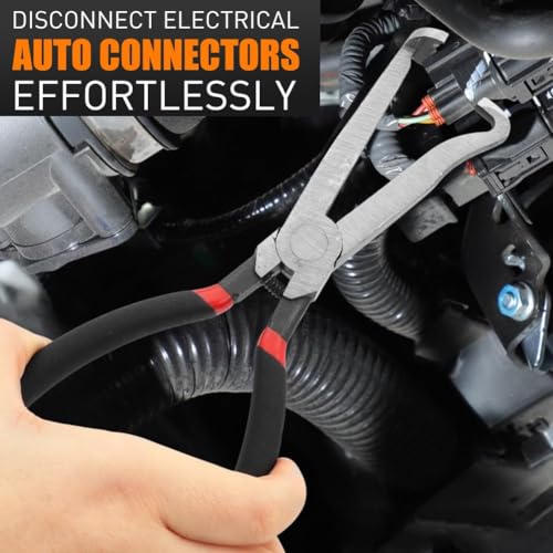 Electrical Disconnect Pliers Connector Hose Pliers Electrical hose removal fuel line disconnect tool set(3PCS) - color: *Black