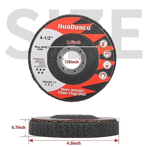 15Pcs 180# 320# 600# Scour Flap Disc 4 1/2 Inch Angle Grinder Attachment for Metal & Wood Scouring Pads Polishing Wheel Sanding Disc Paint Rust Remover - color: Green/Maroon/Gray, size: 180/320/600 Grit - 15Pcs