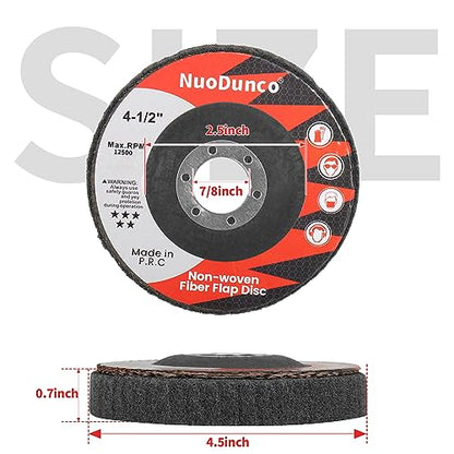 15Pcs 180# 320# 600# Scour Flap Disc 4 1/2 Inch Angle Grinder Attachment for Metal & Wood Scouring Pads Polishing Wheel Sanding Disc Paint Rust Remover - color: Green/Maroon/Gray, size: 180/320/600 Grit - 15Pcs