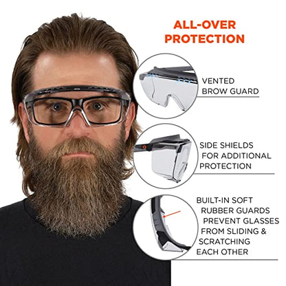 Ergodyne Skullerz OSMIN Safety Glasses, ANSI Z87.1 - color: Clear Lens