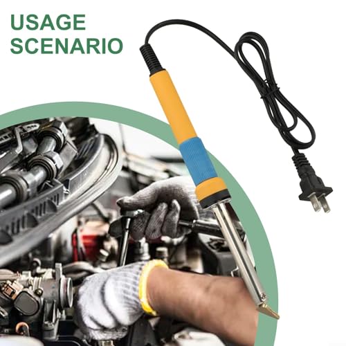80W Plastic Welding Iron Kit with TPO TEO PP Rods Mesh Auto Bumper Repair Tool Set for Car DIY Maintenance and Soldering Projects(Iron 2)