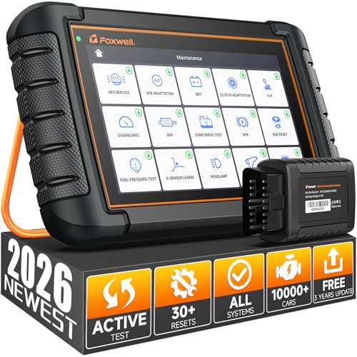 2026 FOXWELL Scanner NT809BT OBD2 Scanner Diagnostic Tool with 30+Resets, All System Bidirectional Scan Tool for All Vehicles, CAN-FD, FCA Autoauth, 3-Yr Free Update, AutoVIN, Wireless 65-Foot, Orange - color: NT809BT Bidirectional Scanner Orange