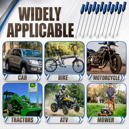 12 Pack 15 Inch Tire Spoons Bulk Tire Iron Set Steel Changing Levers Removal Tools for Motorcycle Dirt Bike ATV Bicycle Lawn Mower