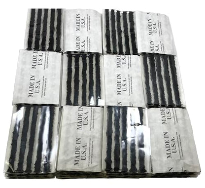 360 Insert Black 4" Tire Repair Strings - Self Vulcanizing Tire Plug String Inserts - Made in USA - color: Black, size: 360 Pack
