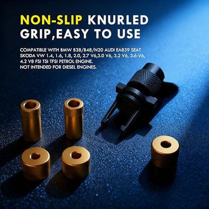 Kuntech Fuel Injector Puller Removal Tool Kit, Compatible with Audi EA839 BMW N20/B38/B48 VW 1.4 1.6 1.8 2.0 2.7 3.0 3.2 3.6 V6 4.2 V8 FSI TSI