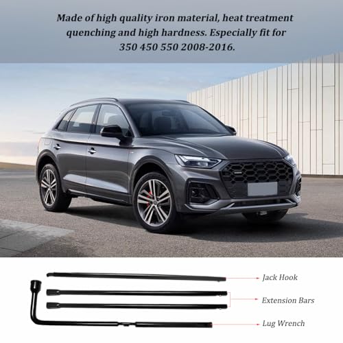 Spare Tire Tool Kit, Super Duty Spare Tire Jack Lug Nut Wrench Release Repair Handle Kit with Leather Case Replacement for Ford F250 350 450 550 2008-2016