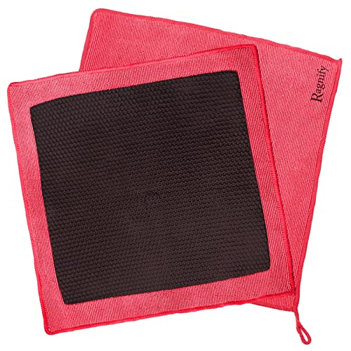 Ragnify Clay Towel Auto Detailing Scratch Free and Paint Safe fine Grade Clay Bar Cloth for Car Detailing, Polishing and Removing Paint Contaminants (Red Mesh) - color: Red Mesh