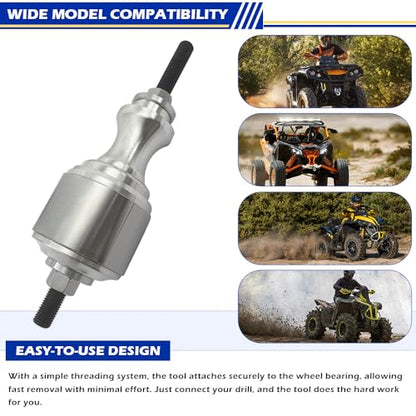 Wheel Bearing Removal Tool Compatible with Can-Am Renegade Outlander 330 400 450 500 570 650 800 1000 Commander 800 1000 Defender HD10/HD9/HD8/HD7/HD5 Maverick