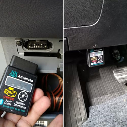 Sun Walker OBDII Car Diagnostic Scanner, Professional Bluetooth Auto OBD2 Diagnostic Tester Scan Tool, Wireless Engine Fault Code Reader for Phone and PC, Car Accessories