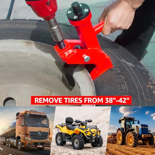 BESTOOL Pneumatic Bead Breaker, Effortless Tire Changing for Cars, Trucks & More (Red) - color: Red