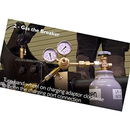 XZT GK-03 Hydraulic Nitrogen Gas Charging and Pressure Test Kit for JCB Hydraulic Breaker Hammer
